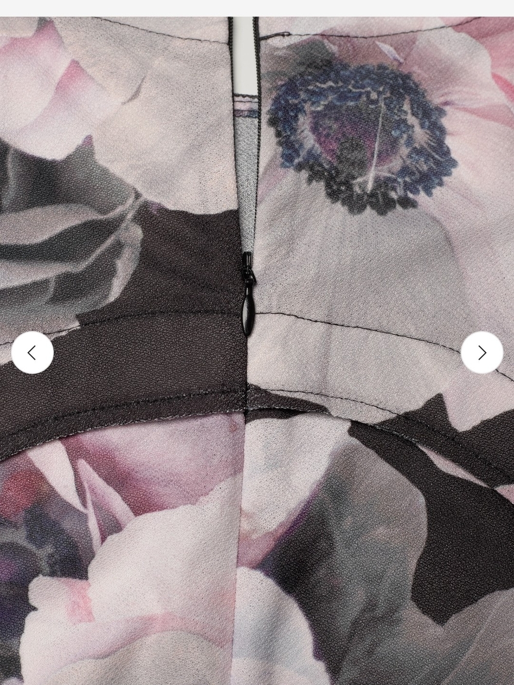Crewneck Long Sleeve Midi Dress - Nostalgic Anemone - Picture 5 of 11